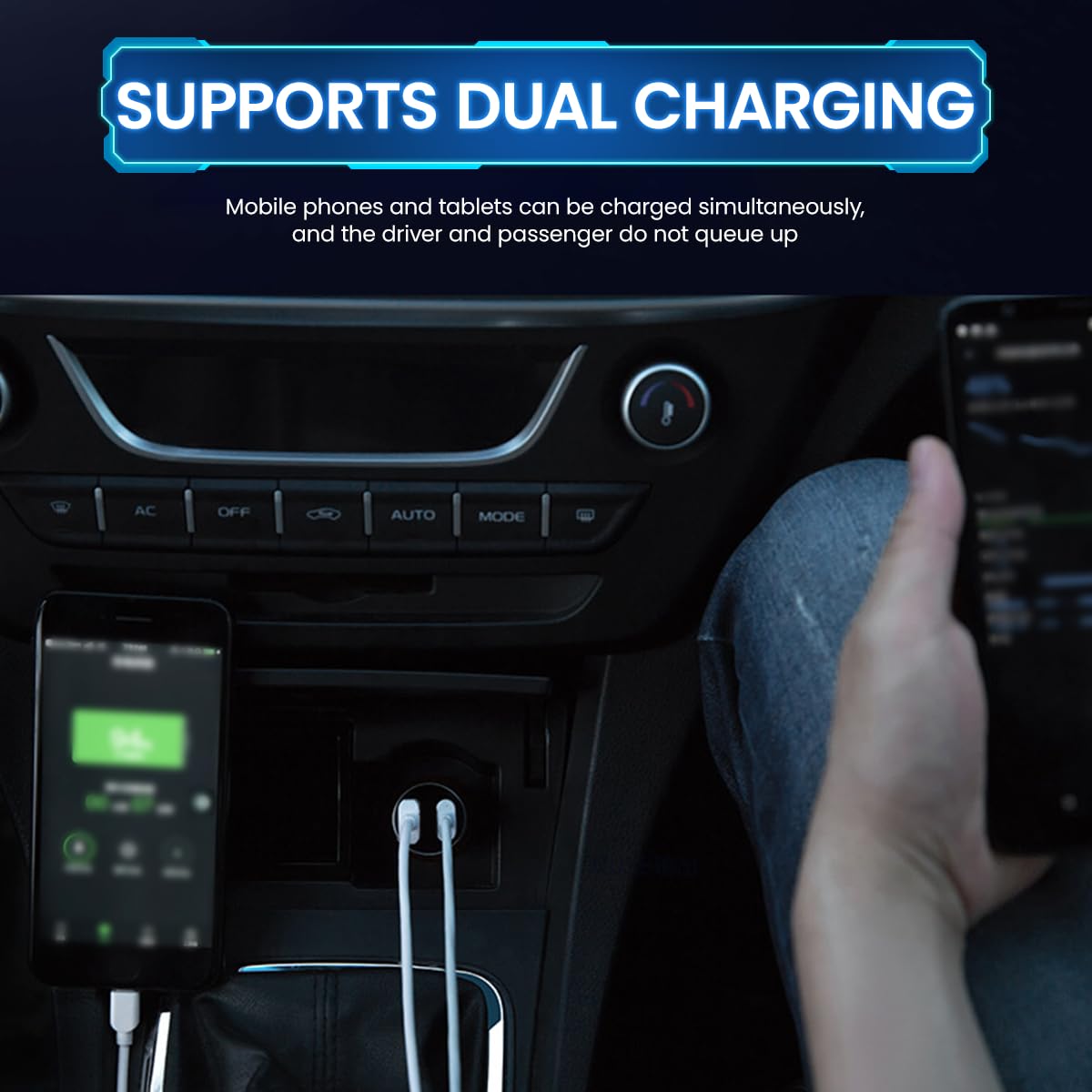 STHIRA 60W Car Charger Fast Charging with 30W PD Port & 30W USB QC3.0, Dual Output 24V/ 12V Car Charger Adapter Car Mobile Phone Charger for iPhone 13 12 11 Samsung Galaxy S21 Note 20 MacBook (1PCS) STHIRA 60W Car Charger Fast Charging with 30W PD Port & 30W USB QC3.0, Dual Output 24V/ 12V Car Charger Adapter Car Mobile Phone Charger for iPhone 13 12 11 Samsung Galaxy S21 Note 20 MacBook (1PCS)